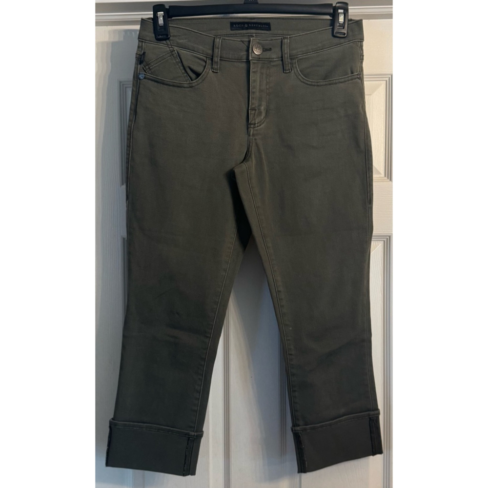 Women's Rock & Republic Green Cropped Pants Size 10
